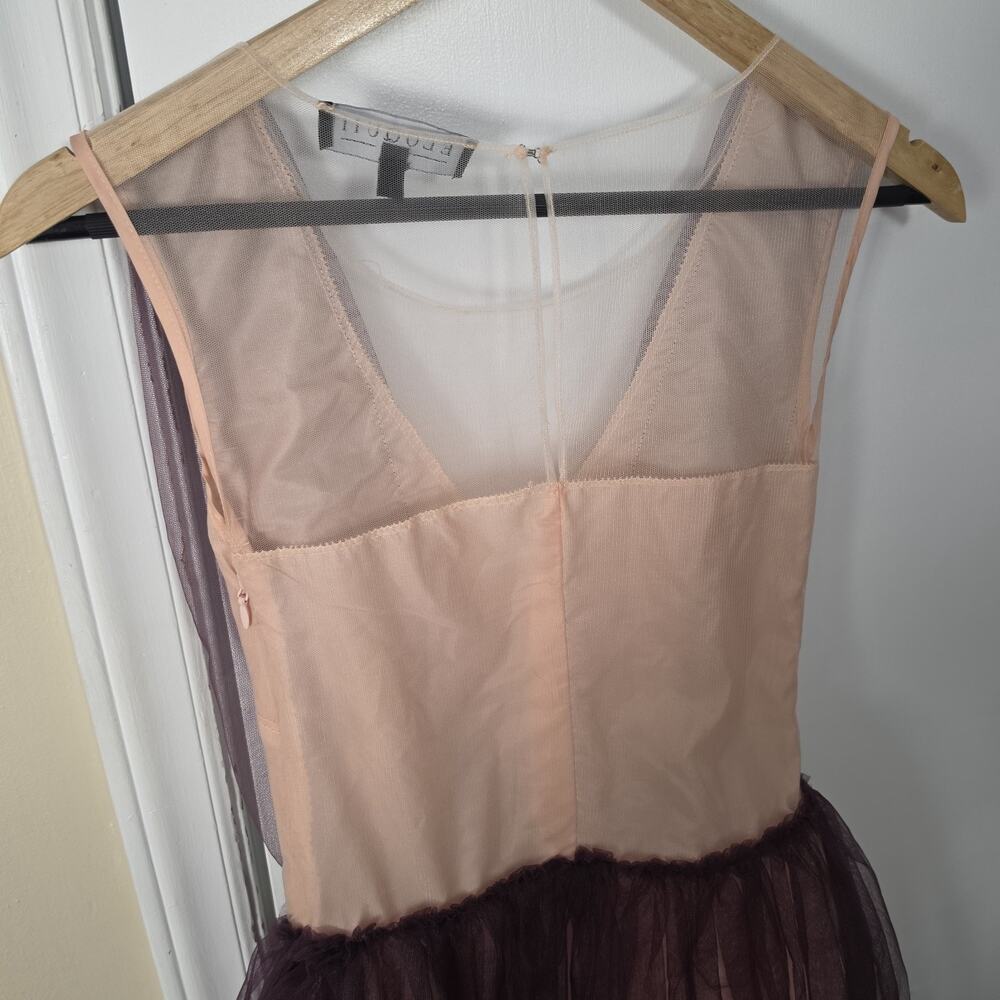 Eloquii Cocktail Pink Mauve Tulle Party Dress V Neck Sz 14 Fairy Wedding Guest - Picture 8 of 9
